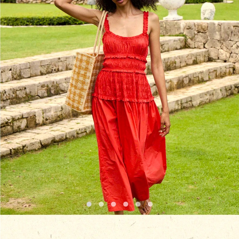 Red Doen Dress XS